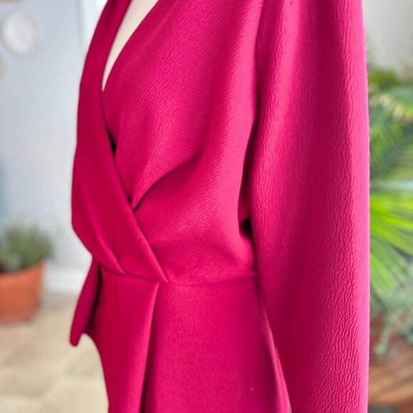 NWT XS (14) City Chic Maxi One Dream Deep Red High Low Dress - Picture 9 of 16